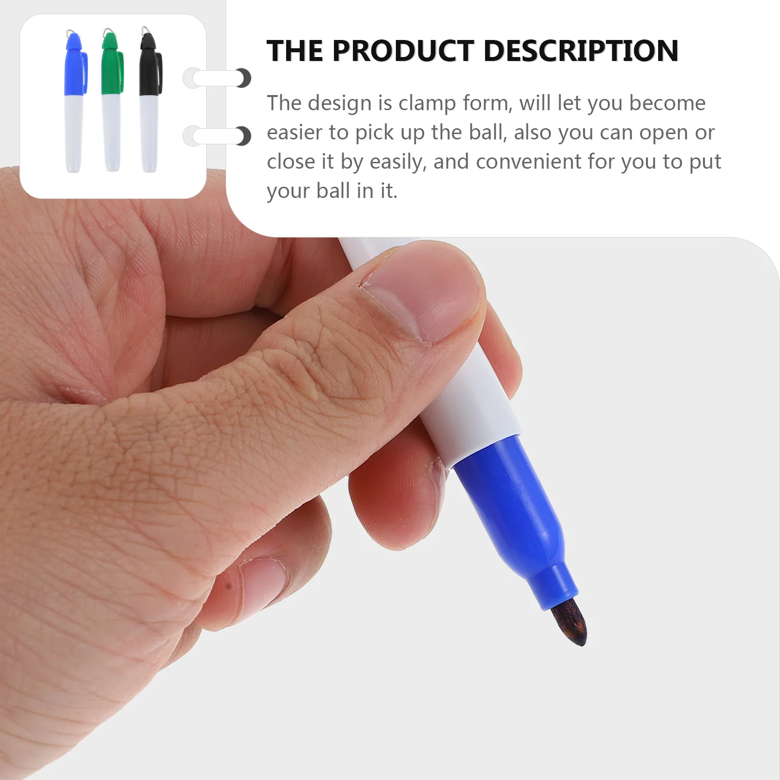 1 set 1 Set Golf Line Drawing Kit Small Lightweight Translucent Clamp Ball Marker Pen Front Back Alignment Tool Golf Supplies
1 set 1 Set Golf Line Drawing Kit Small Lightweight Translucent Clamp Ball Marker Pen Front Back Alignment Tool Golf Supplies