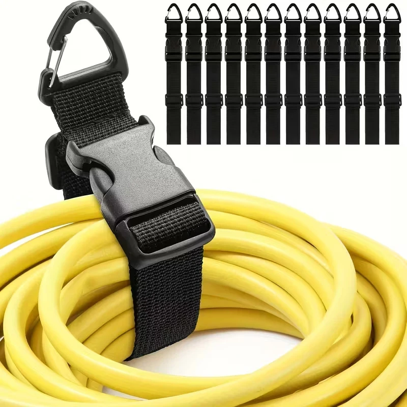 5PCS Black Adjustable Extension With 3-Axis Buckle - Heavy-Duty Storage Strap For Workshop & Garage Organization
5PCS Black Adjustable Extension With 3-Axis Buckle - Heavy-Duty Storage Strap For Workshop & Garage Organization