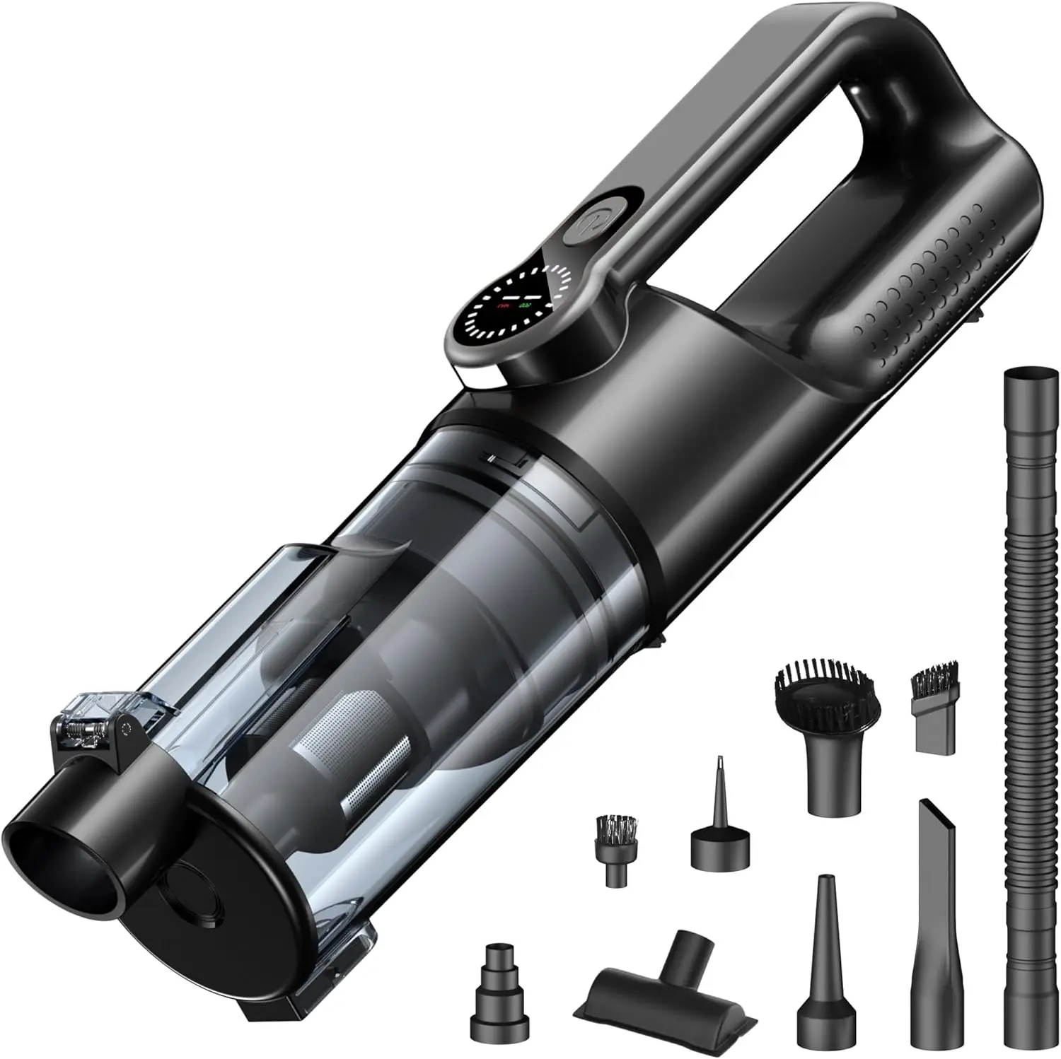 2-in-1 Handheld Vacuum & Blower, 25000Pa Suction, 80000RPM, 38Min Runtime, USB-C Rechargeable, Black
2-in-1 Handheld Vacuum & Blower, 25000Pa Suction, 80000RPM, 38Min Runtime, USB-C Rechargeable, Black