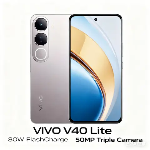 VIVO V40 Lite 80 W flitsopladen + 120 Hz AMOLED-scherm, achterzijde 50 miljoen drie camera's, zowel prestaties als uiterlijk
