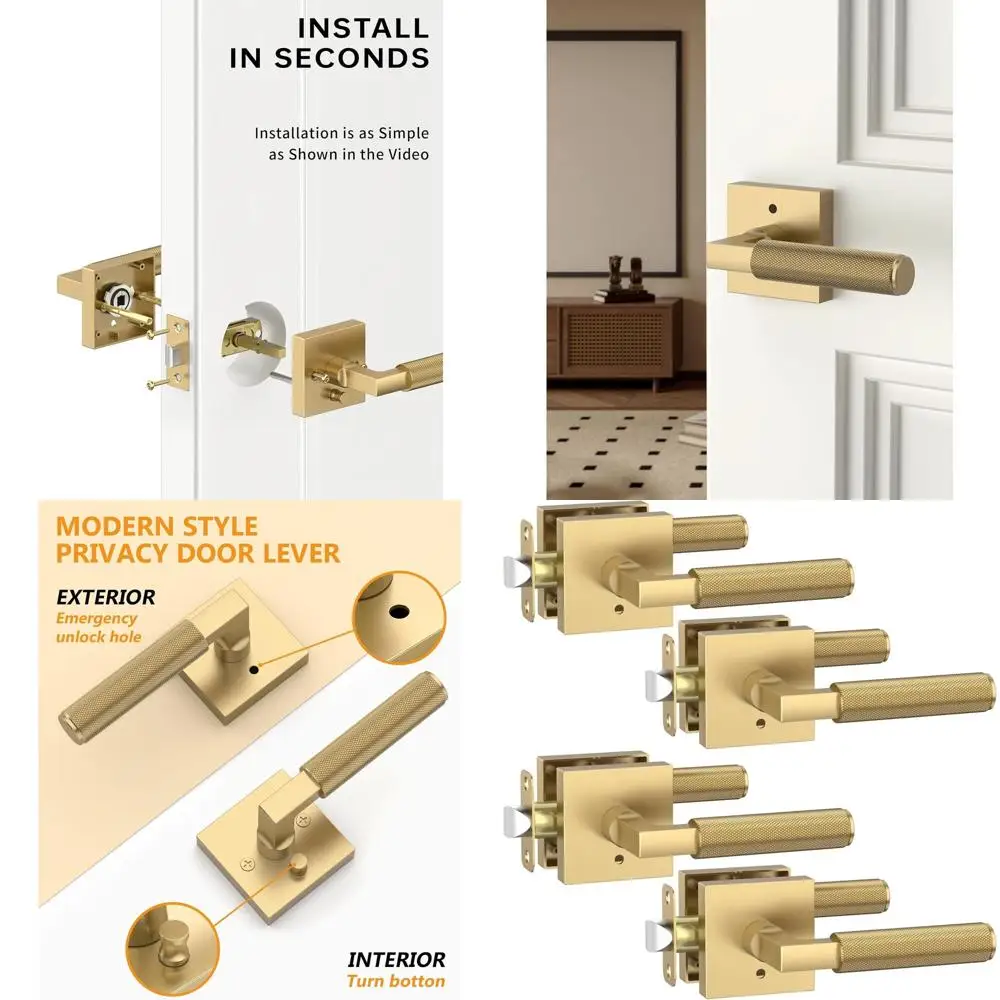 Дверные рычаги из бронзы цвета шампанского с ручками, сверхпрочные внутренние дверные ручки для спален и ванных комнат, подходят для слева
Дверные рычаги из бронзы цвета шампанского с ручками, сверхпрочные внутренние дверные ручки для спален и ванных комнат, подходят для слева