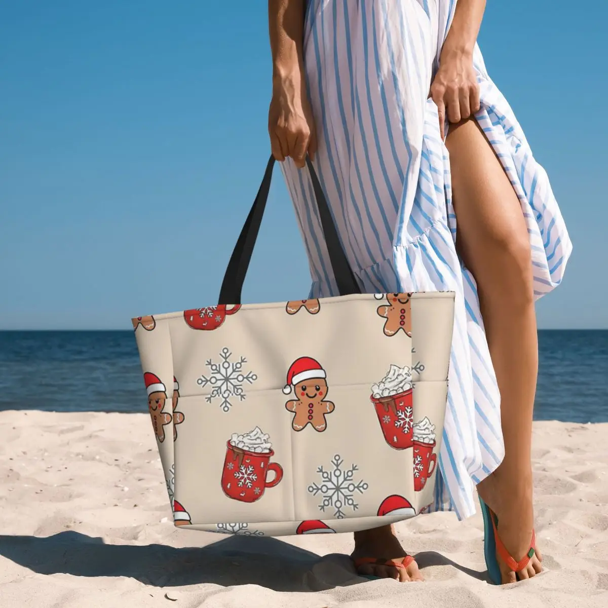 Merry Christmas Tree And Gingerbread Men Beach Tote Bag Sport Gym Yoga Duffle Large Tote Bag Women Travel Bag Fitness bag
Merry Christmas Tree And Gingerbread Men Beach Tote Bag Sport Gym Yoga Duffle Large Tote Bag Women Travel Bag Fitness bag