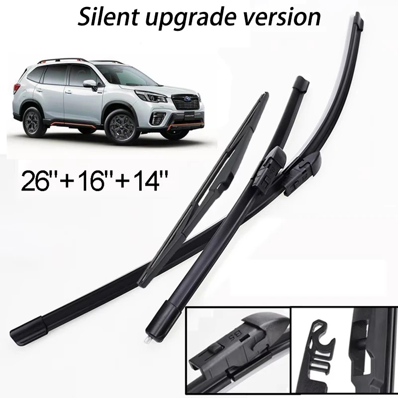 Front & Rear Wiper Blades Set For Subaru Forester SK 2019 - 2023 Windshield Windscreen Window Brush 26"16"14" Silent upgrade
Front & Rear Wiper Blades Set For Subaru Forester SK 2019 - 2023 Windshield Windscreen Window Brush 26"16"14" Silent upgrade