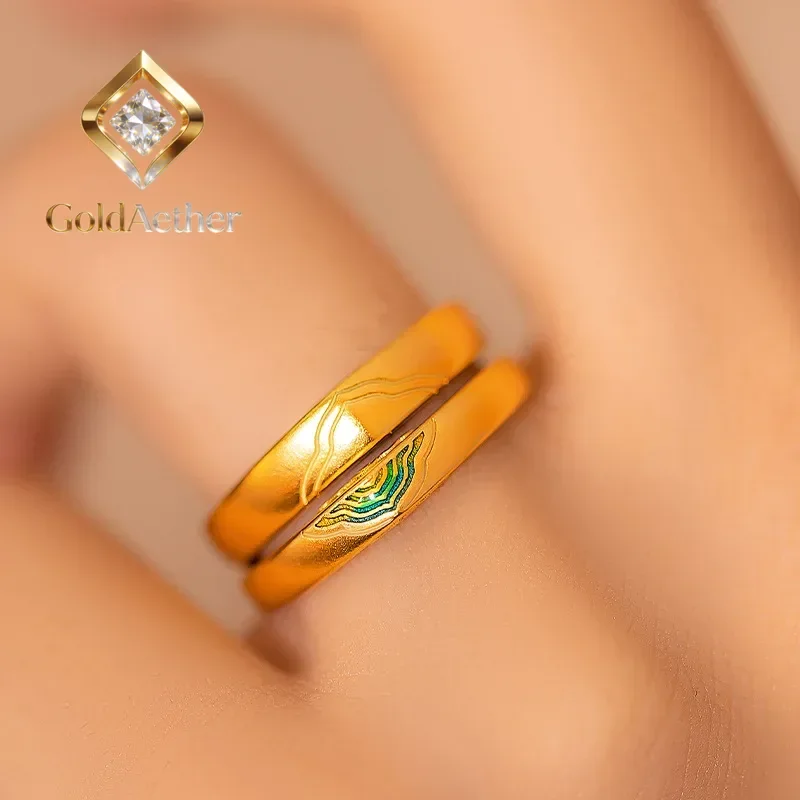 GoldAether 9999 24K Real Gold The Journey of a Legendary Landscape Painting Pair Ring Couple Lovers Rings Adjustable Enamel
GoldAether 9999 24K Real Gold The Journey of a Legendary Landscape Painting Pair Ring Couple Lovers Rings Adjustable Enamel
