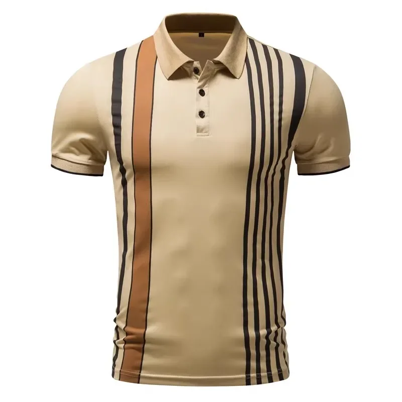 Men's Luxury Stripe Printed Golf T-shirt Summer Elegant Business Casual Loose Size Short Sleeve
Men's Luxury Stripe Printed Golf T-shirt Summer Elegant Business Casual Loose Size Short Sleeve