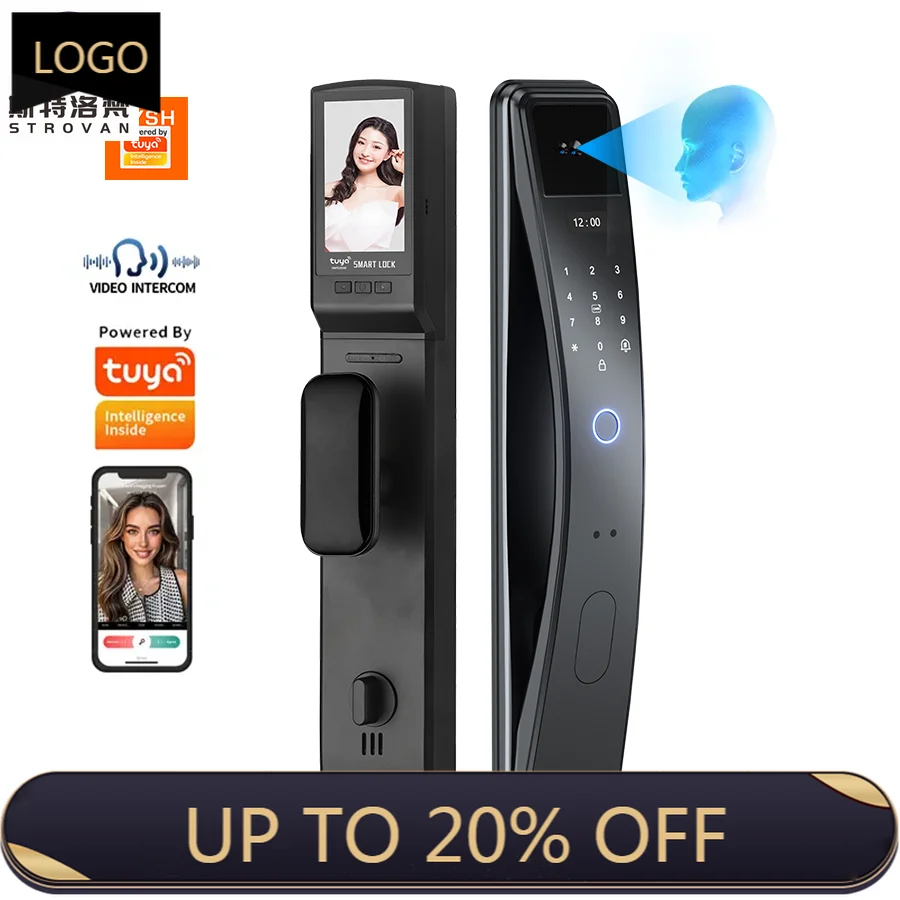STLF Automatic Electronic Fingerprint Biometric Lock Cerradura Tuya Wifi Smart Lock 3d Face Recognition Digital Lock With
STLF Automatic Electronic Fingerprint Biometric Lock Cerradura Tuya Wifi Smart Lock 3d Face Recognition Digital Lock With