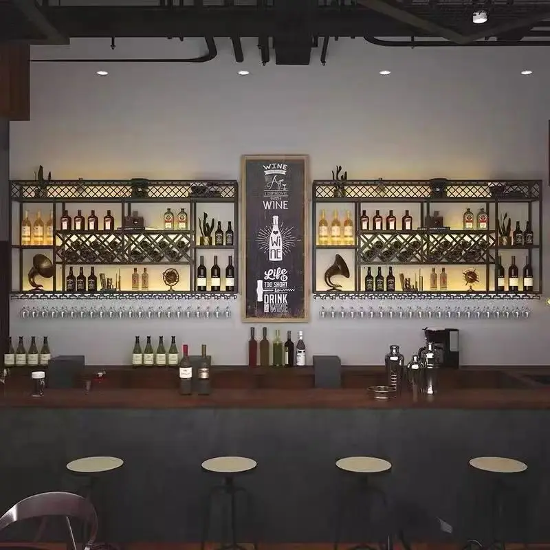 Restaurant: Simple Bar, wine cabinet, wall-mounted wrought iron, lighted wine rack, wall-mounted wine rack, wall shelf
Restaurant: Simple Bar, wine cabinet, wall-mounted wrought iron, lighted wine rack, wall-mounted wine rack, wall shelf
