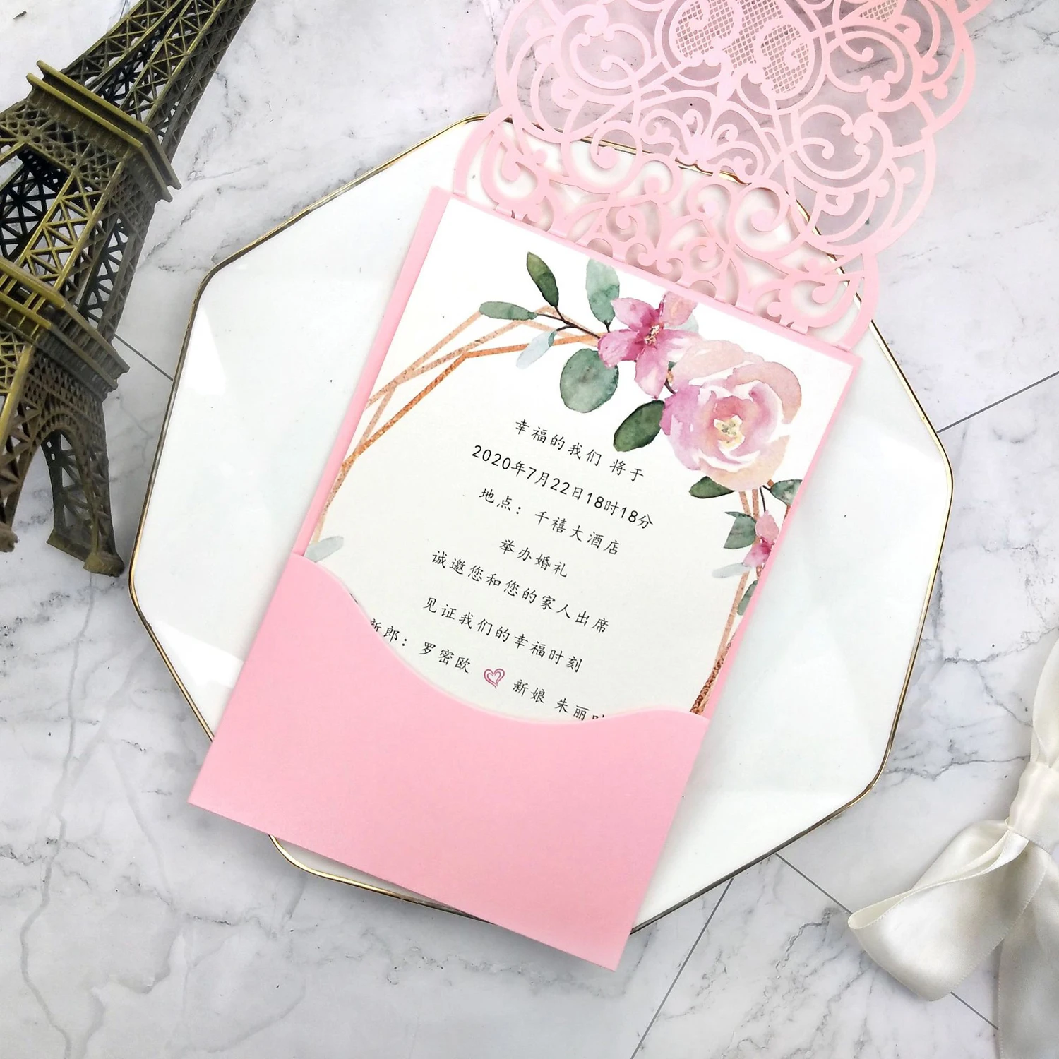 30 pieces Pink Heart Wedding Invitations with Rhinestone, Customized Print Sweet 15 Birthday Quinceanera Invite Card IC171
30 pieces Pink Heart Wedding Invitations with Rhinestone, Customized Print Sweet 15 Birthday Quinceanera Invite Card IC171