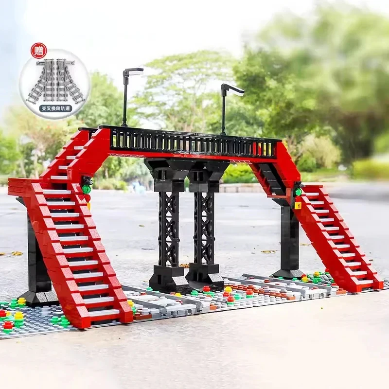 MOULD KING 12008 World Railway The MOC Railroad Crossing Sets Model Building Blocks Bricks Educational Kids Toys Christmas Gifts
MOULD KING 12008 World Railway The MOC Railroad Crossing Sets Model Building Blocks Bricks Educational Kids Toys Christmas Gifts