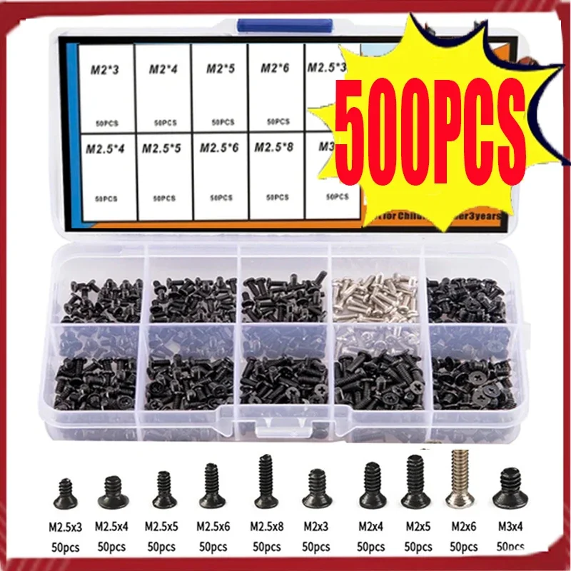 500PCS M2 M2.5 M3 Screw Set, Laptop Screw Kit for Repair Computer Electronic IBM HP Dell Lenovo Samsung Sony
500PCS M2 M2.5 M3 Screw Set, Laptop Screw Kit for Repair Computer Electronic IBM HP Dell Lenovo Samsung Sony