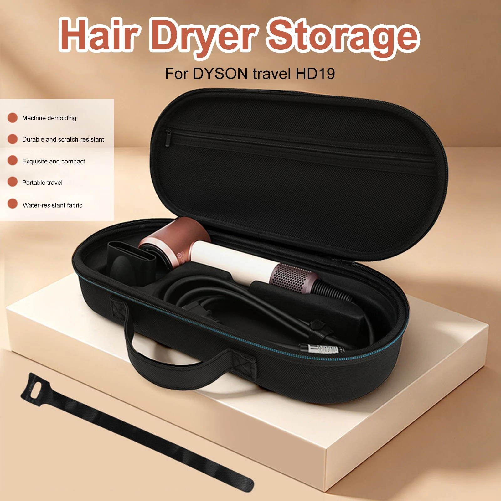 Hair Dryer Storage Box for Hair Dryer Travel HD19 Adults Storage Box Hairdressing Tool Storage Bag with Hand Strap and Zipper
Hair Dryer Storage Box for Hair Dryer Travel HD19 Adults Storage Box Hairdressing Tool Storage Bag with Hand Strap and Zipper