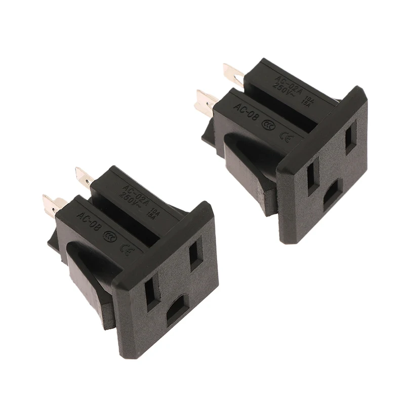 5pcs Black 15A 125V Copper American Japan Canada Mexico 3 Pin Elcectrical AC Power Socket Universal US Standard Industry Socket
5pcs Black 15A 125V Copper American Japan Canada Mexico 3 Pin Elcectrical AC Power Socket Universal US Standard Industry Socket