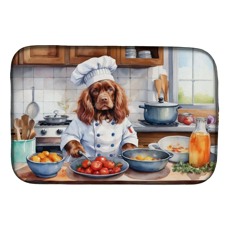 Коврик для сушки посуды Sussex Spaniel The Chef, впитывающий коврик для сушки посуды, коврик для сушки посуды на кухонной столешнице, коврик для сушки посуды на столешнице 14 x
Коврик для сушки посуды Sussex Spaniel The Chef, впитывающий коврик для сушки посуды, коврик для сушки посуды на кухонной столешнице, коврик для сушки посуды на столешнице 14 x