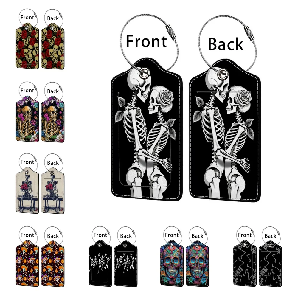 Beautiful Bone Skeleton Leather Business Luggage Tag Suitcase Address Label Luggage Boarding Case Label Name ID Address Clip
Beautiful Bone Skeleton Leather Business Luggage Tag Suitcase Address Label Luggage Boarding Case Label Name ID Address Clip