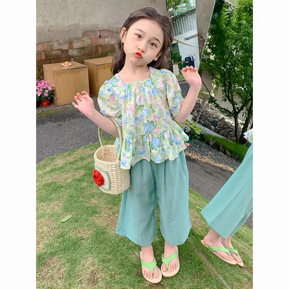 Girls Summer Clothes Set for Girls 1-10 Years Soft Skin-friendly Children Tops Mini Above the Knee Pants Korean Style Shirt
Girls Summer Clothes Set for Girls 1-10 Years Soft Skin-friendly Children Tops Mini Above the Knee Pants Korean Style Shirt
