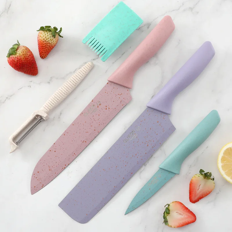 Stainless Steel Kitchen OLIRON Knives 5 Piece Set Sharp Color Blade PP Handle Knife Meat Fish Fruit Cooking Accessories
Stainless Steel Kitchen OLIRON Knives 5 Piece Set Sharp Color Blade PP Handle Knife Meat Fish Fruit Cooking Accessories
