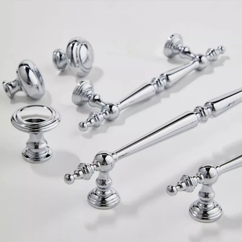 Bright Chrome Solid Brass Cabinet Knobs French Luxury Cupboard Handles Silver Furniture Hardware Drawer Pull Kitchen Accessories
Bright Chrome Solid Brass Cabinet Knobs French Luxury Cupboard Handles Silver Furniture Hardware Drawer Pull Kitchen Accessories