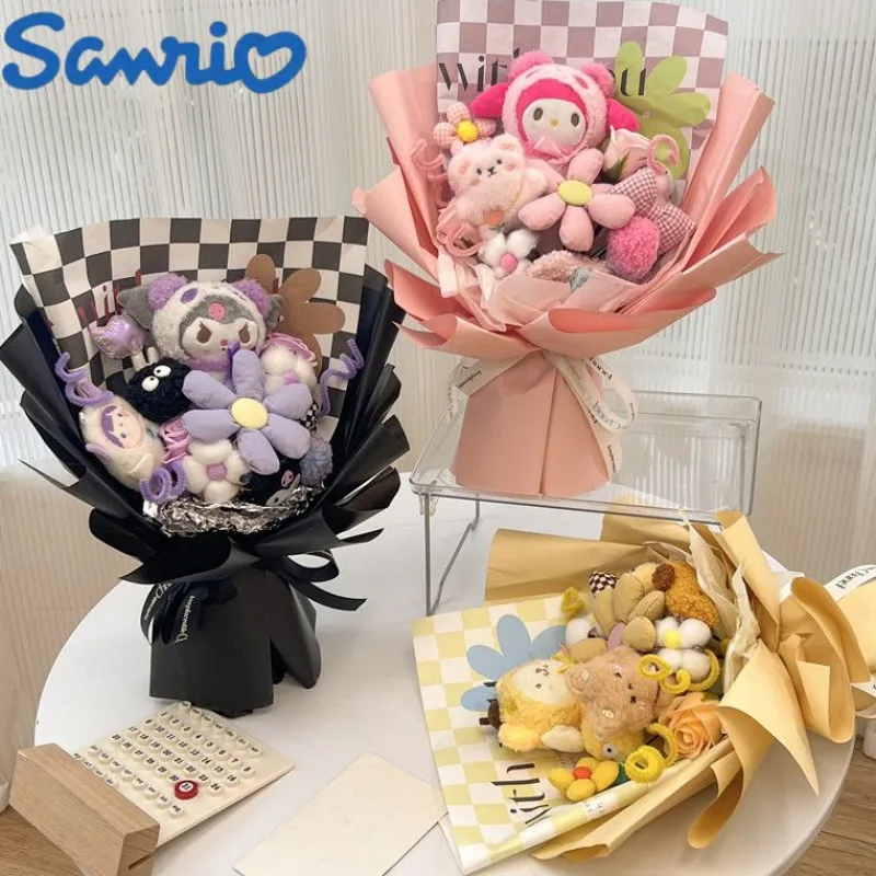 Sanrio Cinnamoroll кукольный букет готовый подарок Kuromi на День святого Валентина милый фотографический подарок мультяшный подарок на день рождения
Sanrio Cinnamoroll кукольный букет готовый подарок Kuromi на День святого Валентина милый фотографический подарок мультяшный подарок на день рождения