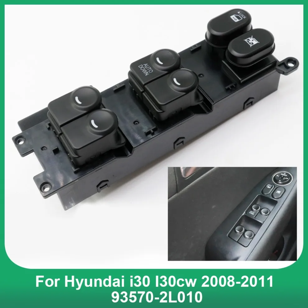 Переключатель управления передним левым стеклом автомобиля, кнопка подъема, боковая часть драйвера для Hyundai i30 I30cw 2008 2009 2010 93570-2L010
Переключатель управления передним левым стеклом автомобиля, кнопка подъема, боковая часть драйвера для Hyundai i30 I30cw 2008 2009 2010 93570-2L010
