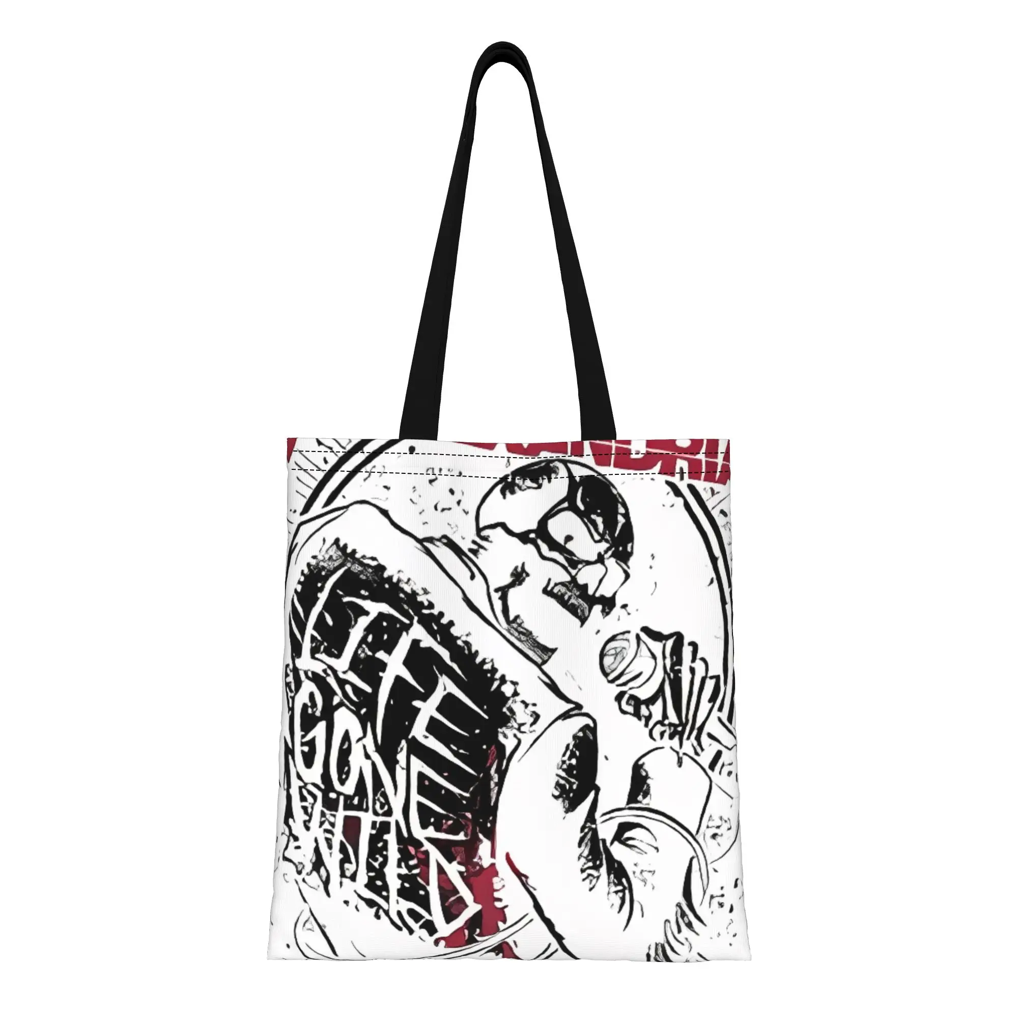 Asking Alexandria Life Gone Wild Black Canvas Tote Bag Perfect for Shopping Travel Outdoor Heavy Duty Shoulder Handbag
Asking Alexandria Life Gone Wild Black Canvas Tote Bag Perfect for Shopping Travel Outdoor Heavy Duty Shoulder Handbag