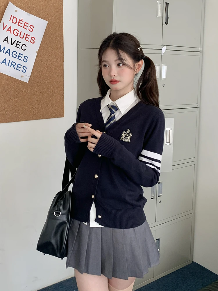 Tokyo Annual Record Jk Sweater Slim Fit Pure Cotton Knitted Open Cardigan Women's Dark Blue Waist-Cinching Casual Style Knitwear
Tokyo Annual Record Jk Sweater Slim Fit Pure Cotton Knitted Open Cardigan Women's Dark Blue Waist-Cinching Casual Style Knitwear