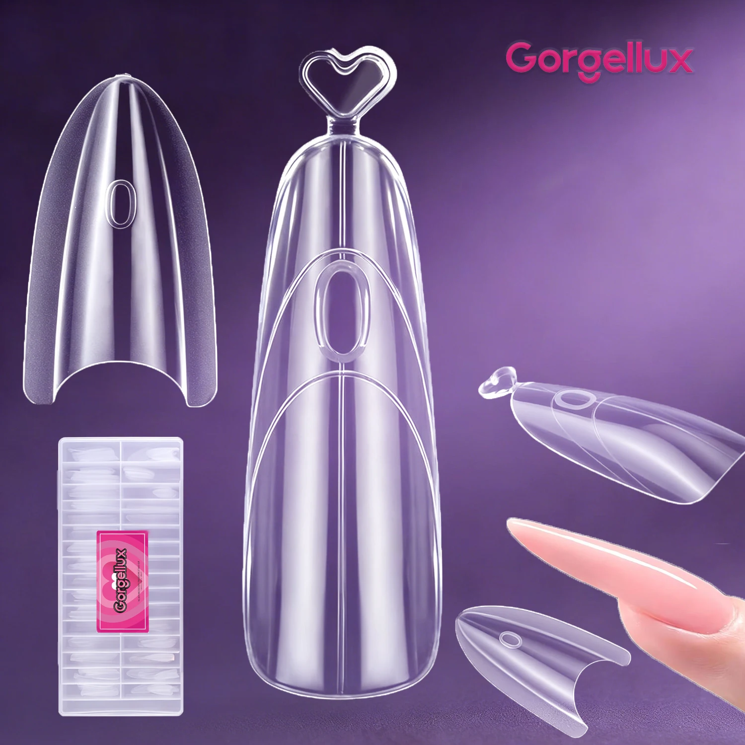 Gorgellux Sandwich Nail Forms 14 sizes Long Square Stiletto Oval Clear PP Cost Effective Salon Gel Acrylic Extensions DIY 240pcs
Gorgellux Sandwich Nail Forms 14 sizes Long Square Stiletto Oval Clear PP Cost Effective Salon Gel Acrylic Extensions DIY 240pcs