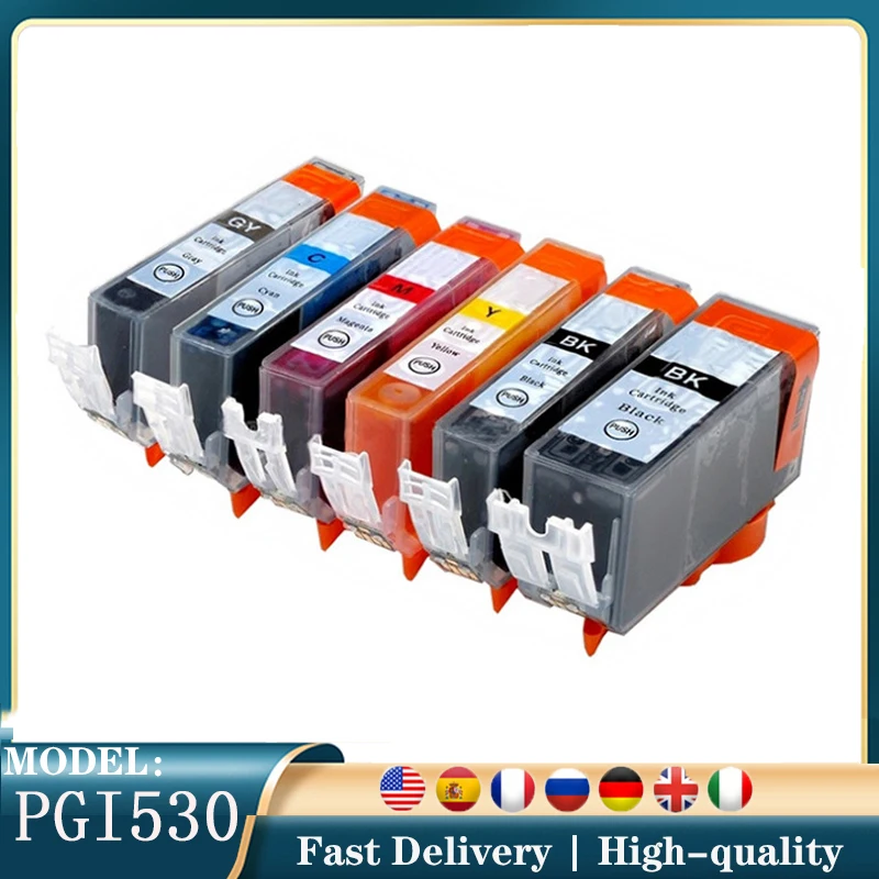 PGI530 XL, совместимый с Canon CLI 531 PGI 530, полный чернильный картридж, чернильный картридж для принтера Canon Pixma TS8750 TS8751
PGI530 XL, совместимый с Canon CLI 531 PGI 530, полный чернильный картридж, чернильный картридж для принтера Canon Pixma TS8750 TS8751