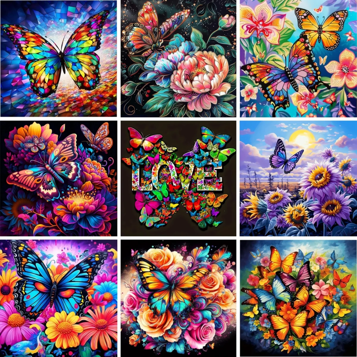 DIY Diamond Painting Mosaic Embroidery Sale Colorful Butterfly and Flowers Spring Wall Art Decorate Your Home or Lovely Gift 
DIY Diamond Painting Mosaic Embroidery Sale Colorful Butterfly and Flowers Spring Wall Art Decorate Your Home or Lovely Gift