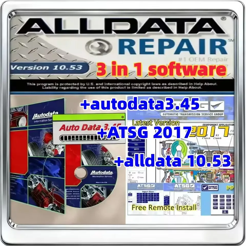 2025 hot Newest version Autodata 3.45 and atsg 2017 and ALLDATA 10.53 Automotive Auto Repair Software
2025 hot Newest version Autodata 3.45 and atsg 2017 and ALLDATA 10.53 Automotive Auto Repair Software