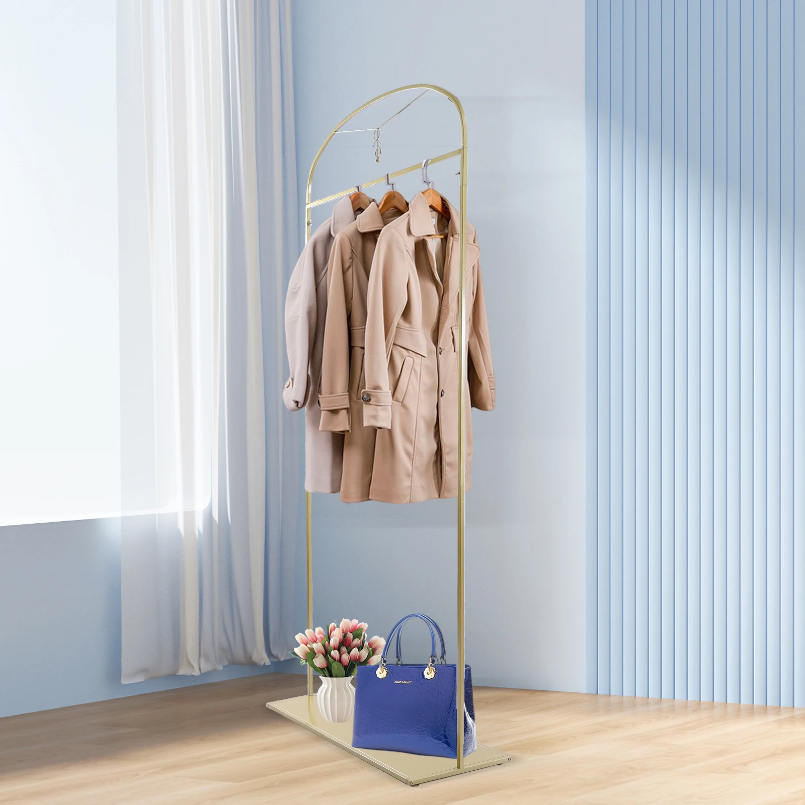 Simple Houseware Standard Rod Garment Rack Minimalistic Nano Baking Paint Coat Hanger Elegant Design
Simple Houseware Standard Rod Garment Rack Minimalistic Nano Baking Paint Coat Hanger Elegant Design
