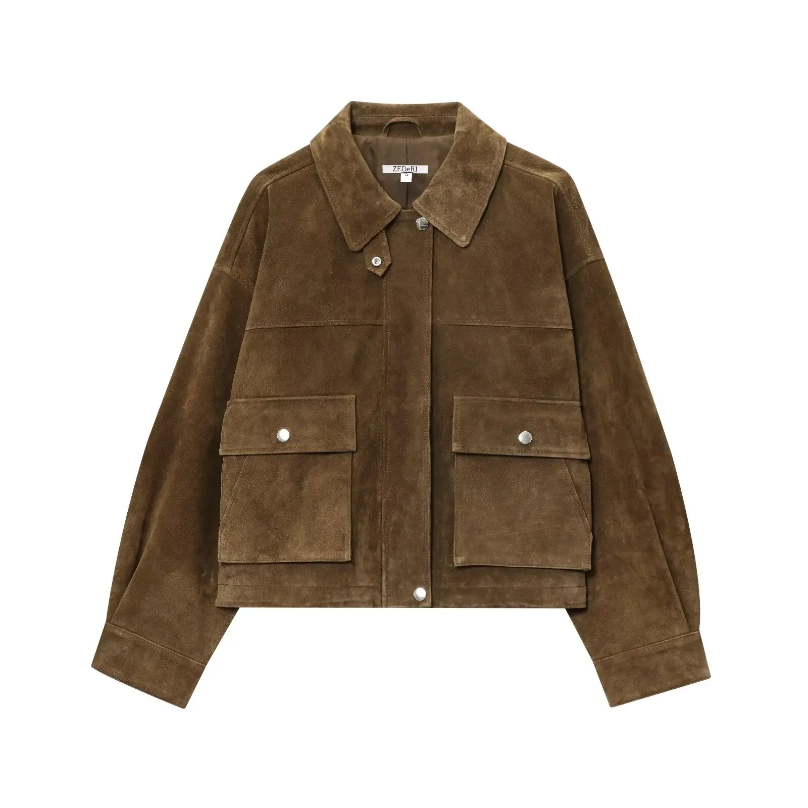 European and American style 2025 autumn new style lapel zipper large pocket leather jacket top
European and American style 2025 autumn new style lapel zipper large pocket leather jacket top