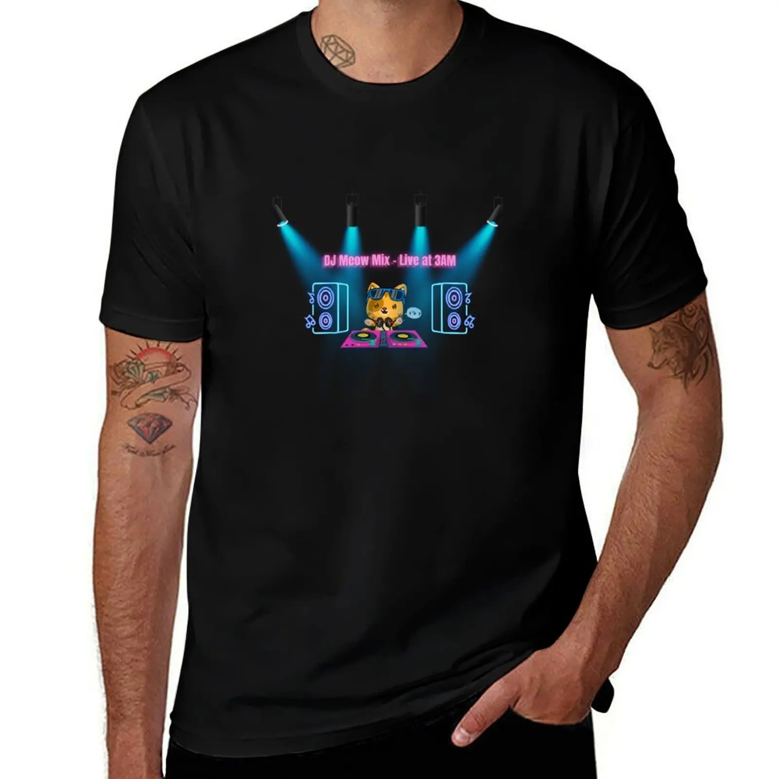 DJ Meow Mix – Live at 3AM Funny Neon Cat DJ Design T-Shirt plain korean fashion boys animal print workout shirts for men
DJ Meow Mix – Live at 3AM Funny Neon Cat DJ Design T-Shirt plain korean fashion boys animal print workout shirts for men
