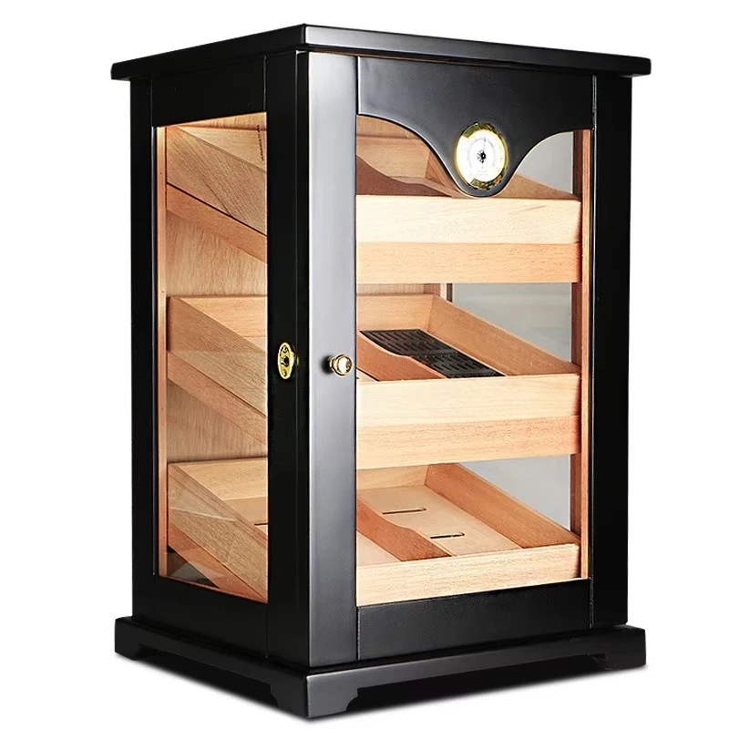 Large Capacity Cigar Humidors Box Cabinet Cigar Cabinet Three-layer Humidor Holding 100CT Cigars
Large Capacity Cigar Humidors Box Cabinet Cigar Cabinet Three-layer Humidor Holding 100CT Cigars