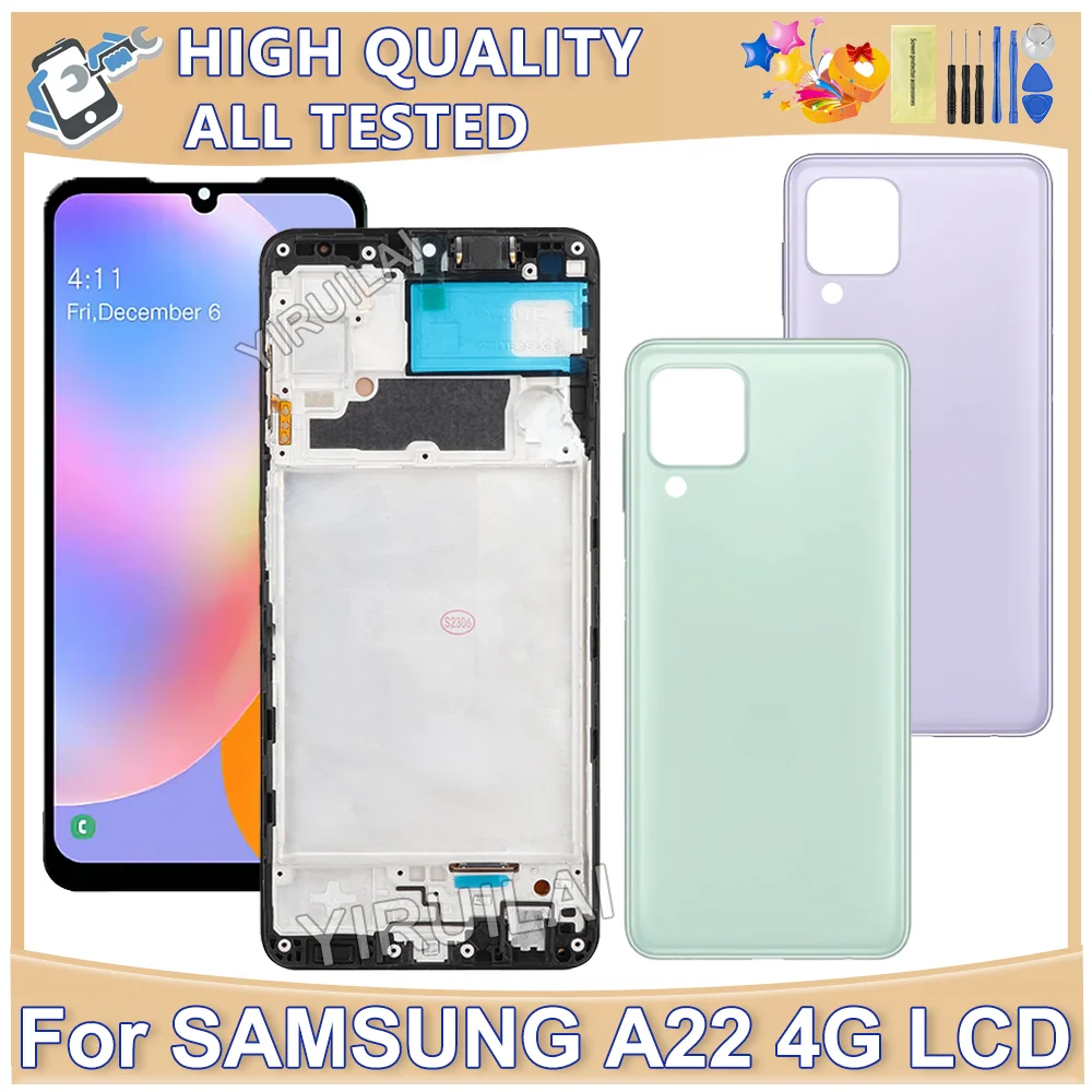 OLED For Samsung A22 4G LCD Screen Display For Samsung A225 A225F SM-A225F/DS With Frame Touch Digitizer Screen LCD Department
OLED For Samsung A22 4G LCD Screen Display For Samsung A225 A225F SM-A225F/DS With Frame Touch Digitizer Screen LCD Department