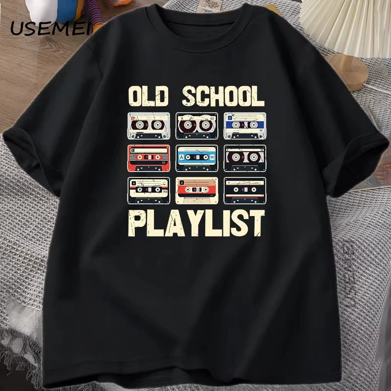 Cassette Tape Music Old School T-shirt Playlist Digital Tshirt Cotton Short Sleeve Round Neck Tee harajuku oversized t shirt
Cassette Tape Music Old School T-shirt Playlist Digital Tshirt Cotton Short Sleeve Round Neck Tee harajuku oversized t shirt