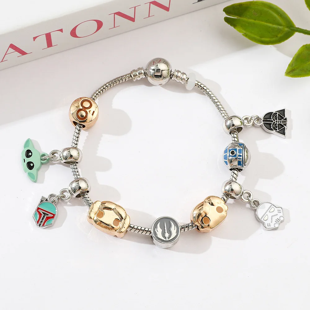 Popular in Europe and America cartoon 'Star Wars' Baby Yoda bracelet, DIY beaded bracelet from Panjia Dola
Popular in Europe and America cartoon 'Star Wars' Baby Yoda bracelet, DIY beaded bracelet from Panjia Dola