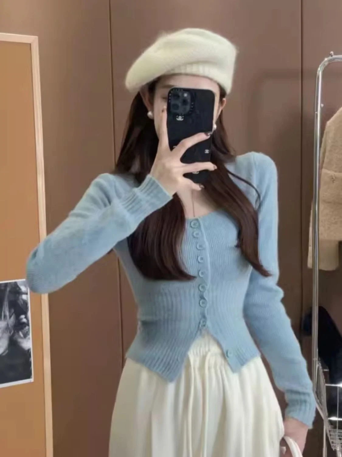 ay Knitted ort Sve Sweater Korean Sle Square Collar Women's Early Autumn Slim Fit Base irt ort Top
ay Knitted ort Sve Sweater Korean Sle Square Collar Women's Early Autumn Slim Fit Base irt ort Top