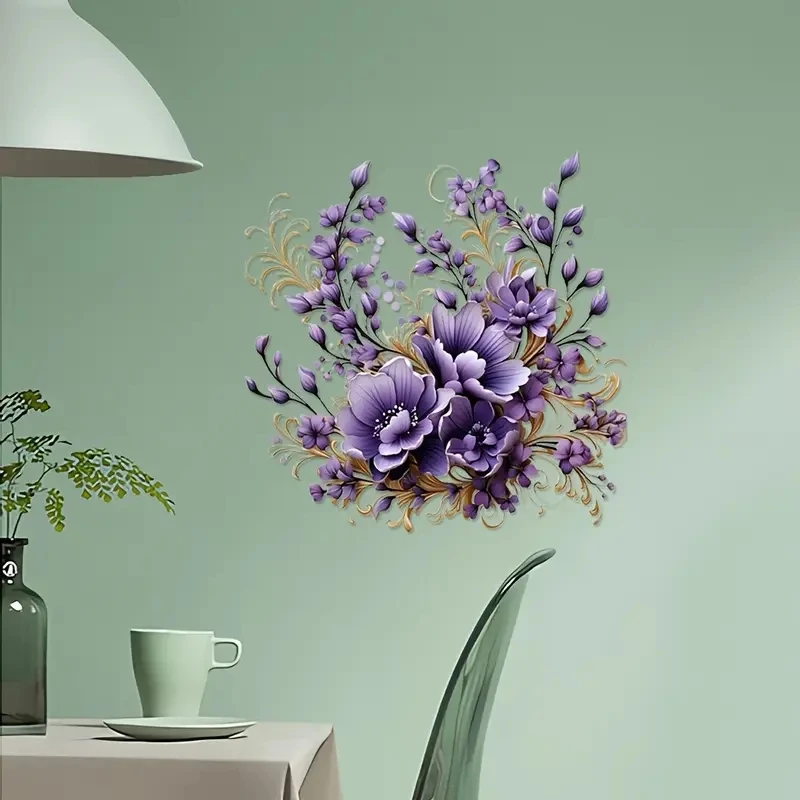 MT1493# Contemporary Purple Rose Wall Decal, Vinyl Self-Adhesive Sticker for Home Toliet, Plastic Surface
MT1493# Contemporary Purple Rose Wall Decal, Vinyl Self-Adhesive Sticker for Home Toliet, Plastic Surface
