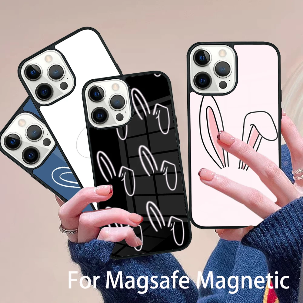 Bunny Rabbit Ears Phone Case Magesafe Magnetic Wireless Charge Cover For IPhone 16 11 12 13 14 15 Pro Max Plus Mini
Bunny Rabbit Ears Phone Case Magesafe Magnetic Wireless Charge Cover For IPhone 16 11 12 13 14 15 Pro Max Plus Mini