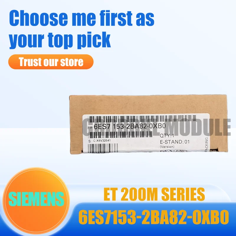 New Original SIEMENS 6ES7153-2BA82-0XB0 SIMATIC ET200M IM 153-2 HF Interface PLC Module
New Original SIEMENS 6ES7153-2BA82-0XB0 SIMATIC ET200M IM 153-2 HF Interface PLC Module