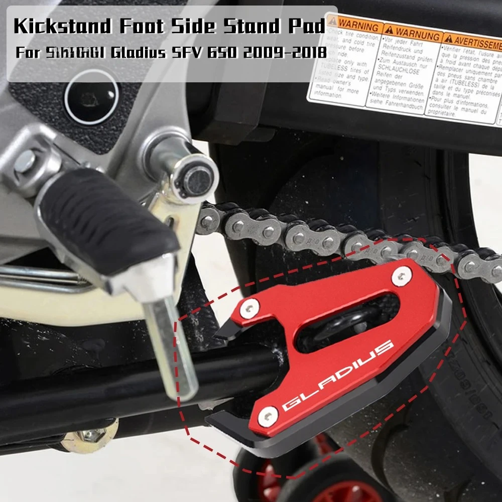 For SUZUKI Gladius SFV 650 Gladius SFV650 2009 2010 2011 2012 2013 2014 2015 2016 2017 2018 Motorcycle Foot Side Stand Pad Plate
For SUZUKI Gladius SFV 650 Gladius SFV650 2009 2010 2011 2012 2013 2014 2015 2016 2017 2018 Motorcycle Foot Side Stand Pad Plate