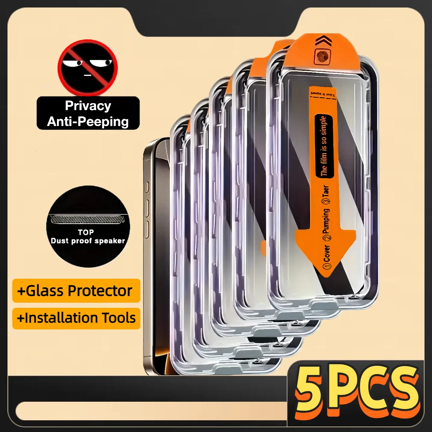 5pcs Privacy Screen Protector Tempered Glass For Poco F6 Pro F5 F3 M6 M5S M4 M3 M2 X6 X5 X4 X3 C65 5G Dust Free Install 8K
5pcs Privacy Screen Protector Tempered Glass For Poco F6 Pro F5 F3 M6 M5S M4 M3 M2 X6 X5 X4 X3 C65 5G Dust Free Install 8K