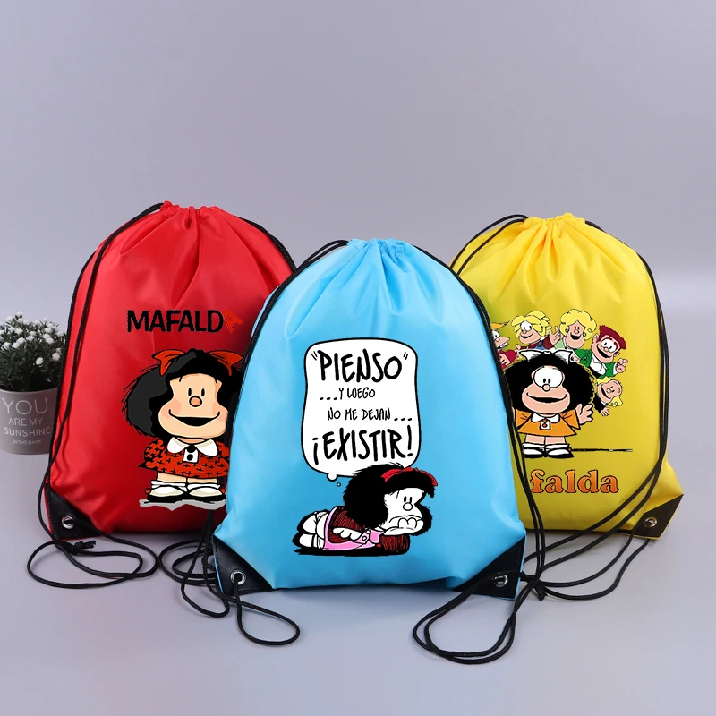 MAFALDA Drawstring Sport Gym Bag Anime Figure Boy Girl Shopping Bags Swimming Yoga Bags Portable Organize Storage Bag Gift
MAFALDA Drawstring Sport Gym Bag Anime Figure Boy Girl Shopping Bags Swimming Yoga Bags Portable Organize Storage Bag Gift