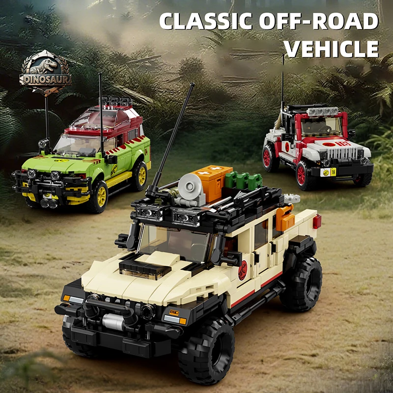 1632pcs 3 in 1 Dinosaurs Adventure Off Road Vehicle Building Blocks Cars Toys Jurassic Series Bricks Sets Gifts for Boys Kids
1632pcs 3 in 1 Dinosaurs Adventure Off Road Vehicle Building Blocks Cars Toys Jurassic Series Bricks Sets Gifts for Boys Kids