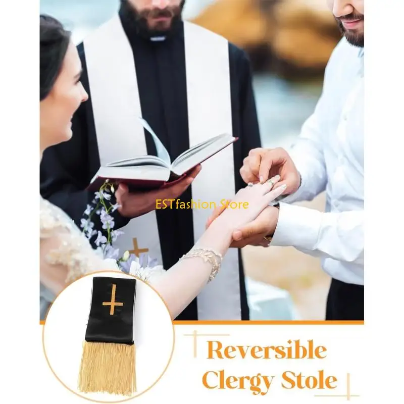 Y5GC Lightweight Foldable Embroidered Priest Stole With Reversible And Decorative Symbol Borders
Y5GC Lightweight Foldable Embroidered Priest Stole With Reversible And Decorative Symbol Borders