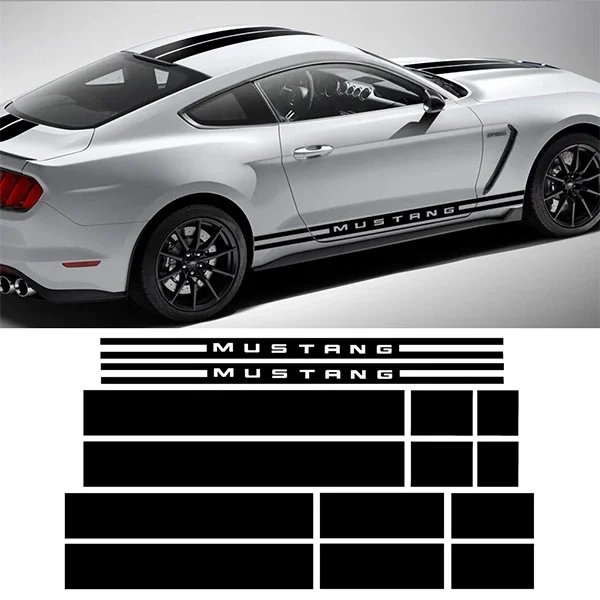 For Ford Mustang Shelby GT T Rally Hood Vinyl 5D carbon fiber decals A set of Car Hood Roof Tailbody side skirt sitckers
For Ford Mustang Shelby GT T Rally Hood Vinyl 5D carbon fiber decals A set of Car Hood Roof Tailbody side skirt sitckers