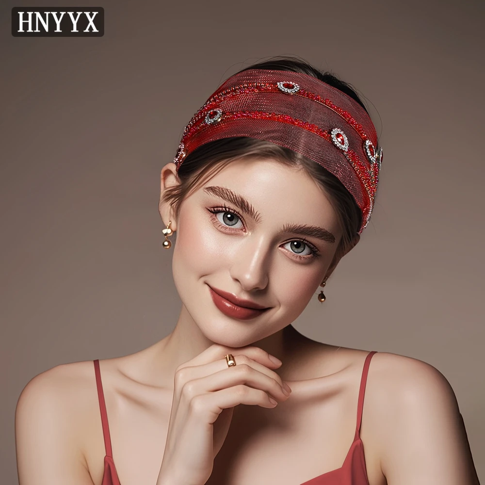 HNYYX 1pcs Fashion Red Mesh Women'S Headband Rhinestone Bridal Bridesmaids Headwear Suitable for Wedding Party Birthday YXA149
HNYYX 1pcs Fashion Red Mesh Women'S Headband Rhinestone Bridal Bridesmaids Headwear Suitable for Wedding Party Birthday YXA149