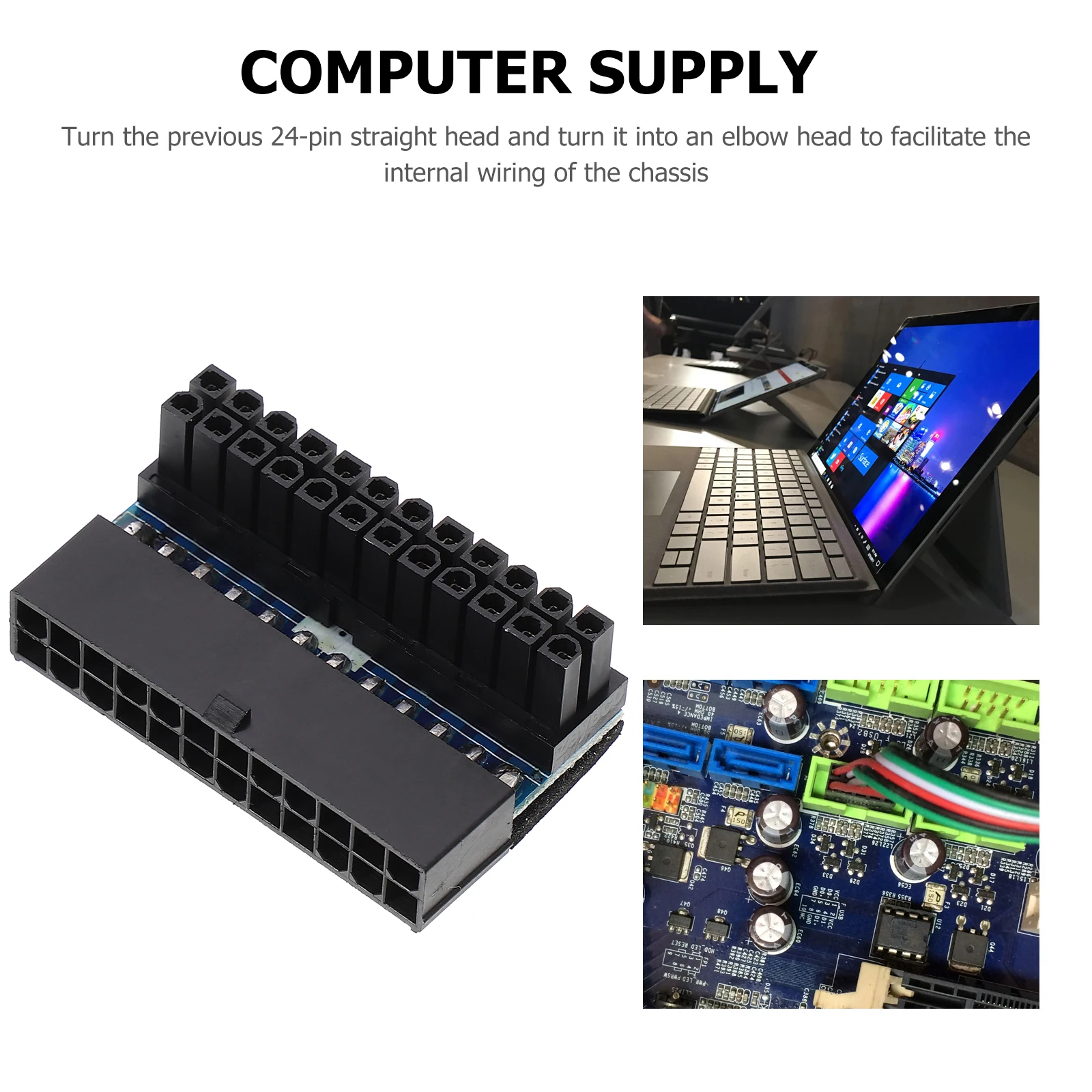 Corner Joint Power Adapter Black Angle Connector for Mainboard Computer Motherboard Converter Solution Wire Management
Corner Joint Power Adapter Black Angle Connector for Mainboard Computer Motherboard Converter Solution Wire Management