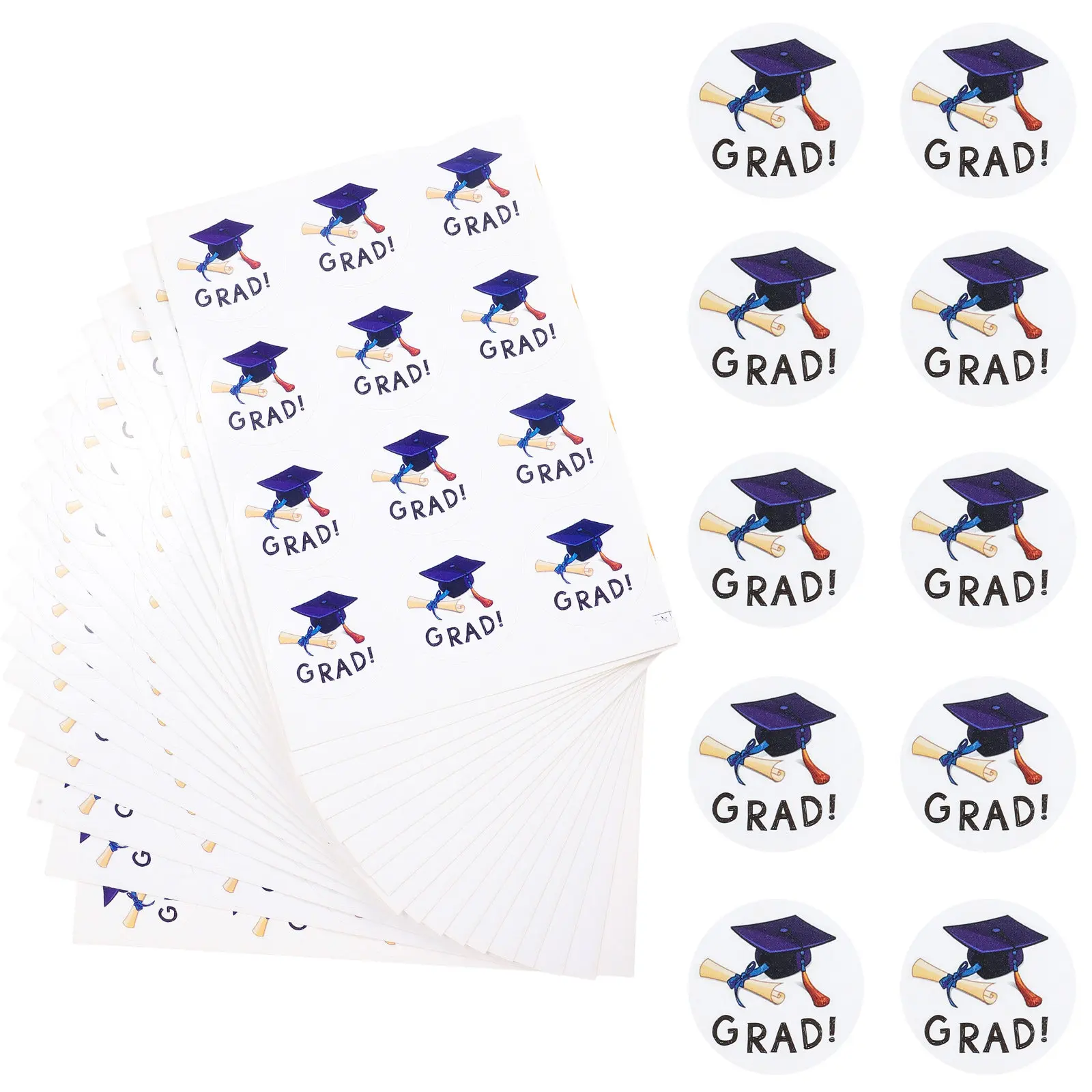 20 Sheets Graduation Stickers Class of 2023 Self Adhesive Seal Stickers for Envelopes Candy Boxes Gift Packaging Scrapbook
20 Sheets Graduation Stickers Class of 2023 Self Adhesive Seal Stickers for Envelopes Candy Boxes Gift Packaging Scrapbook