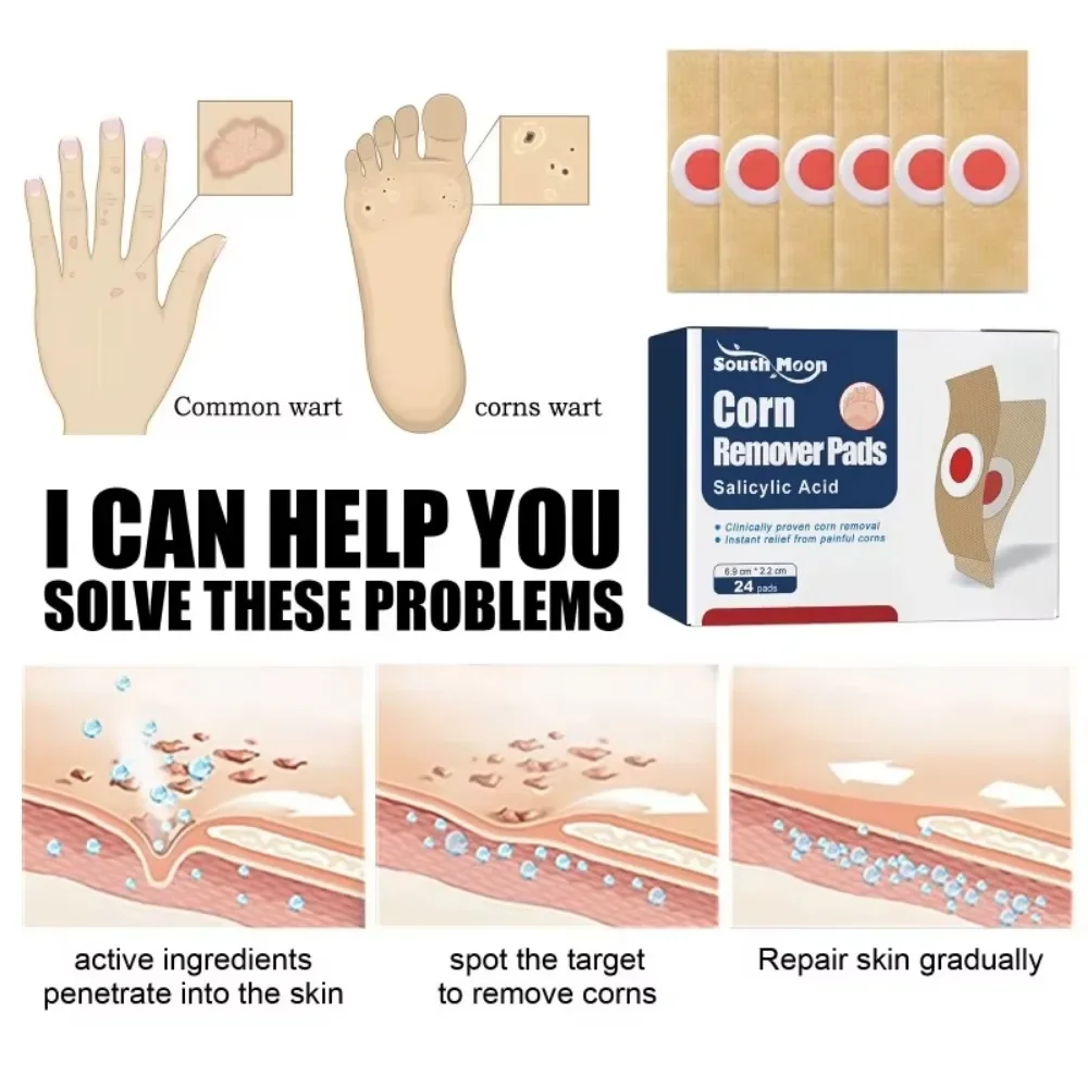 24Pcs Feet Chicken Eye Patch Foot Corn Removal Treatment Stickers Feet Infection Curative Patch Calluses Remove Callosity Detox
24Pcs Feet Chicken Eye Patch Foot Corn Removal Treatment Stickers Feet Infection Curative Patch Calluses Remove Callosity Detox